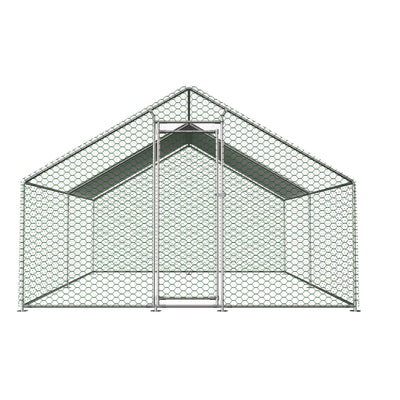 Metal Chicken Coop 3x4x2m Large