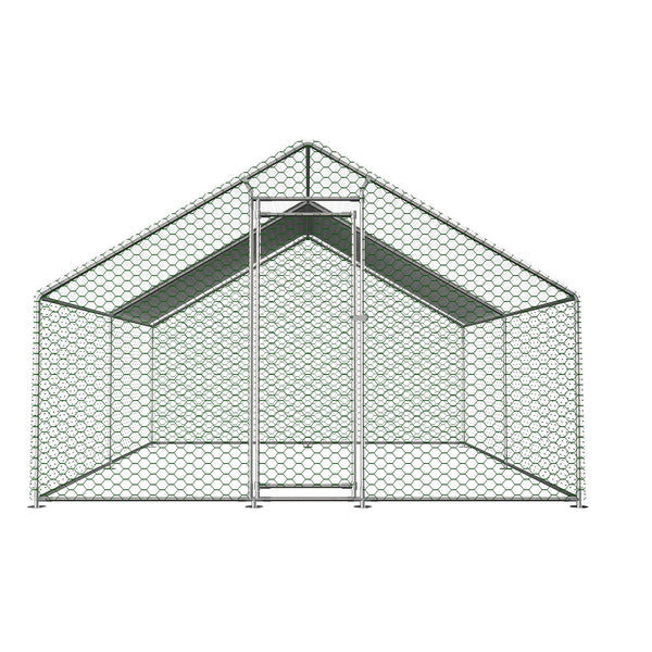 Metal Chicken Coop 3x4x2m Large