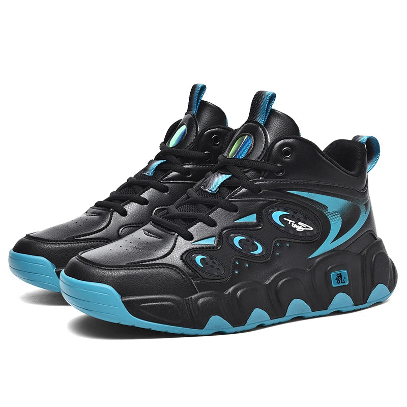 Big Size 39-52 Chunky Basketball Leather Sneakers