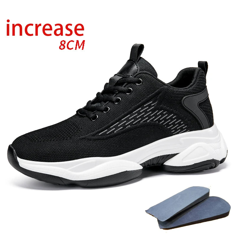 Men's Invisible Height-Increasing Mesh Sneakers