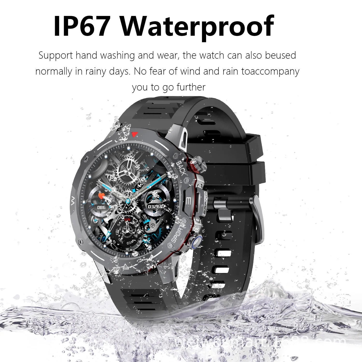 G102 Smart Watch — 1.39" HD Round Screen, Fitness Tracking