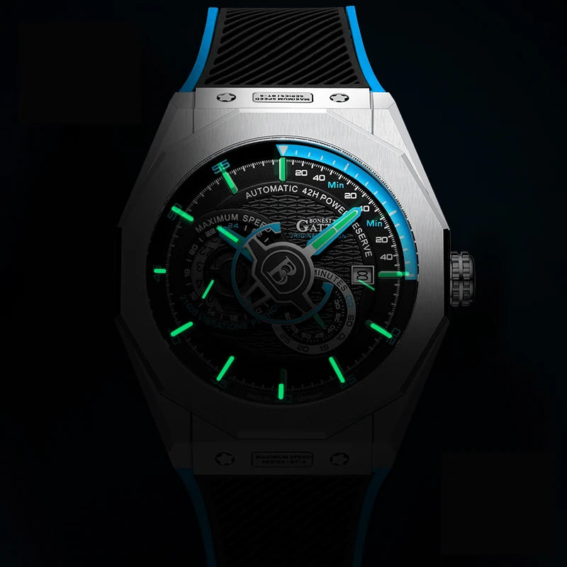 Bonest Gatti CITIZEN Automatic Watch — 42.5mm, 5BAR, Luminous, Backlight