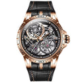 Gelatu 6015 Automatic Skeleton Watch — 45mm, Sapphire, 5BAR, Leather