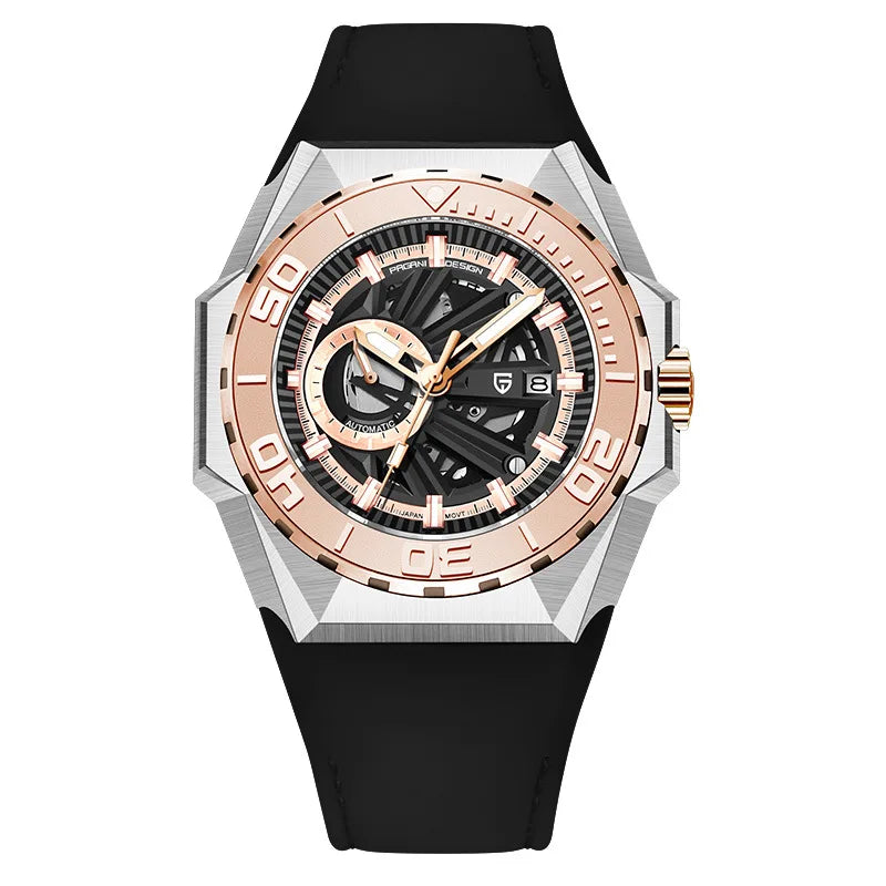 PAGANI DESIGN PD-YS007 Hollow Mechanical Watch — 47.5mm, Sapphire, 10BAR