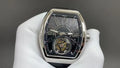 Luxury Skeleton Tourbillon Automatic Watch — Tonneau, 10BAR, Sapphire