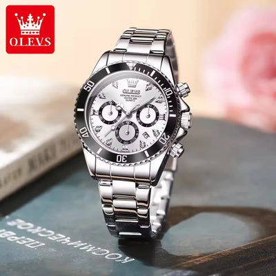 OLEVS 5632 Women's Luminous Quartz Watch — 35mm, Multi-Function, Date