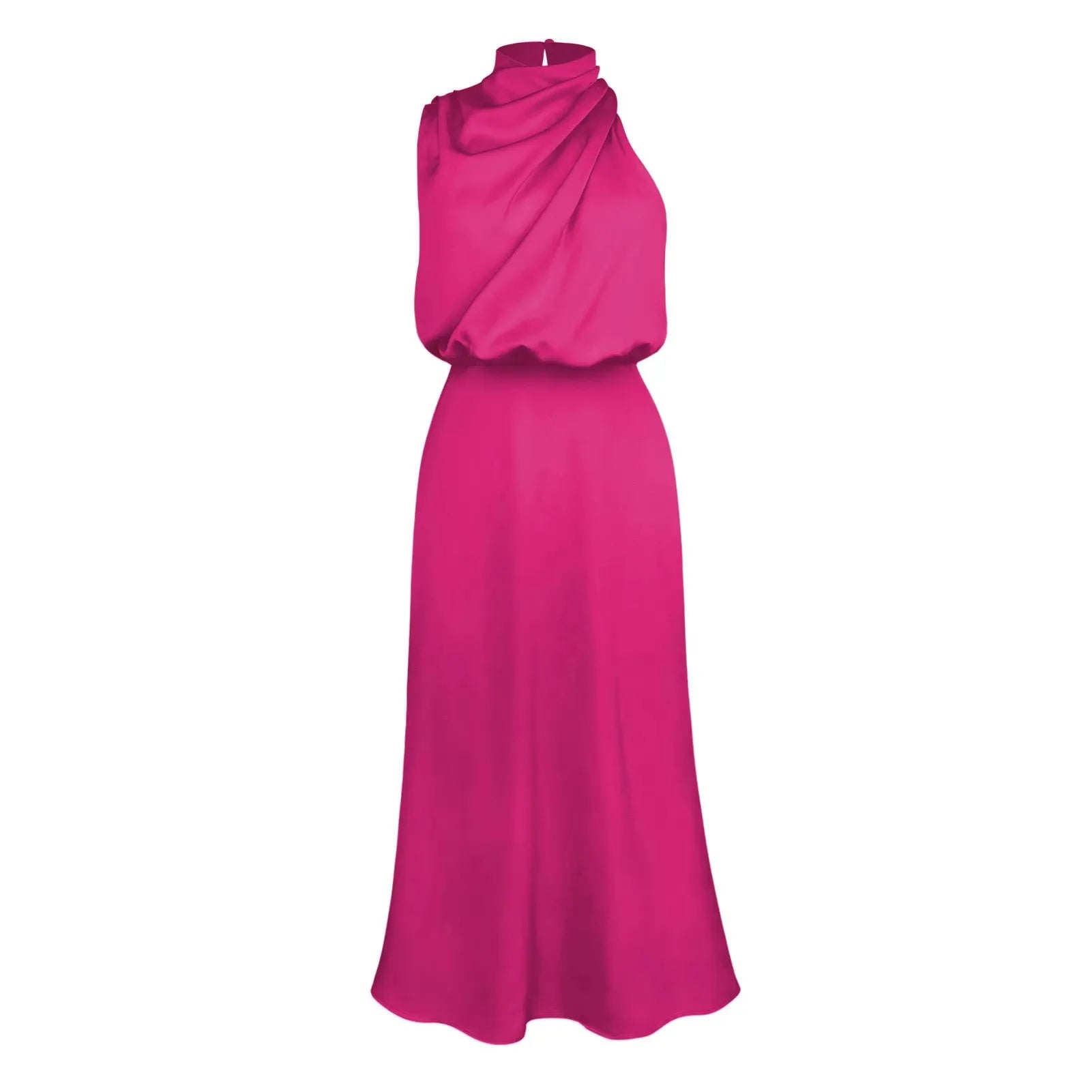 Evening Dress Party Clothes Ladies Women Fashion Elegant Celebrity Dresses Summer High-End Silk Satin Sleeveless Long Dress