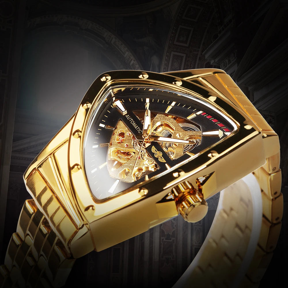 WINNER 526 Skeleton Tourbillon Automatic Watch — 42mm, CITIZEN Movement
