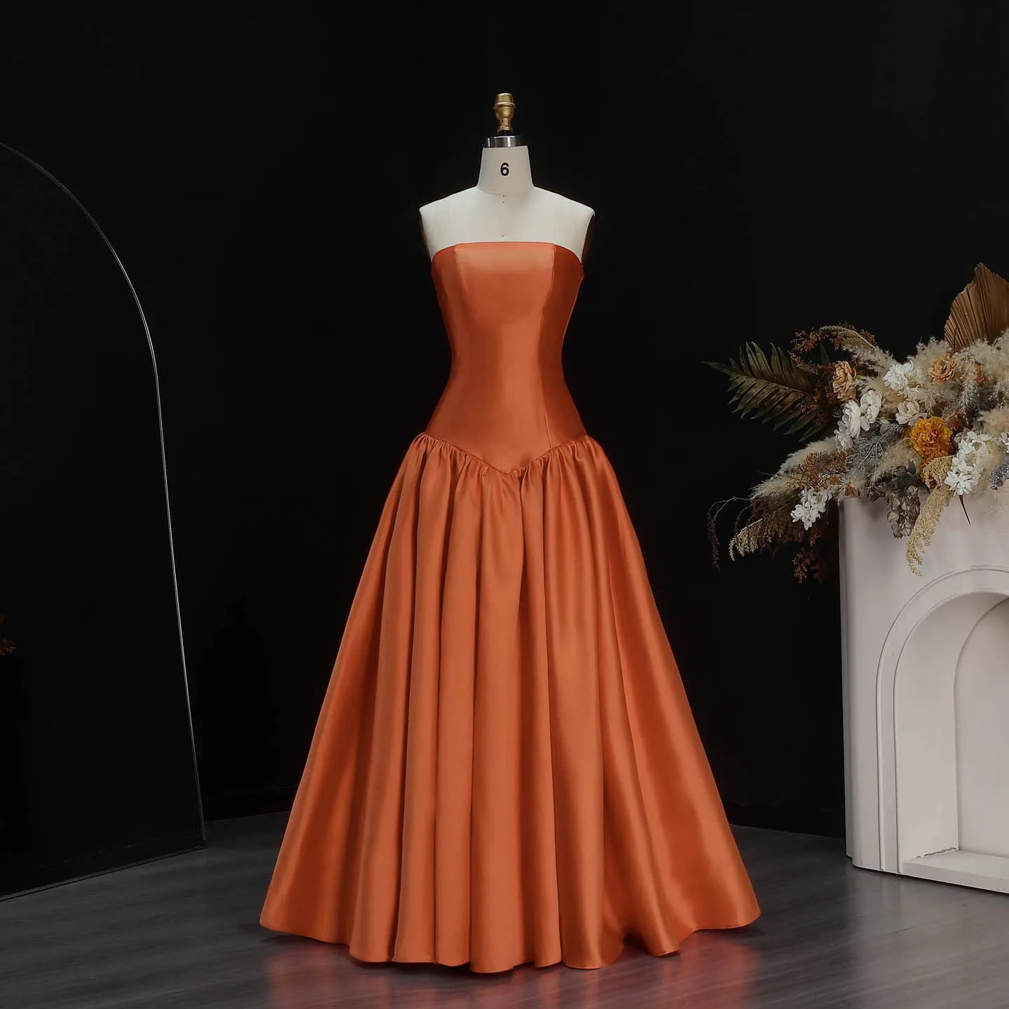 Sharon Said SF480 Strapless Navy Blue Evening Dress with A-Line for Wedding Formal Party Gown Prom Gowns Guest No Stock