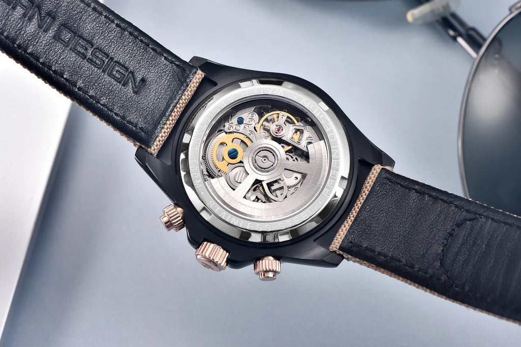 PAGANI DESIGN 1732 Automatic Watch — 30BAR, Sapphire, Leather or Nylon