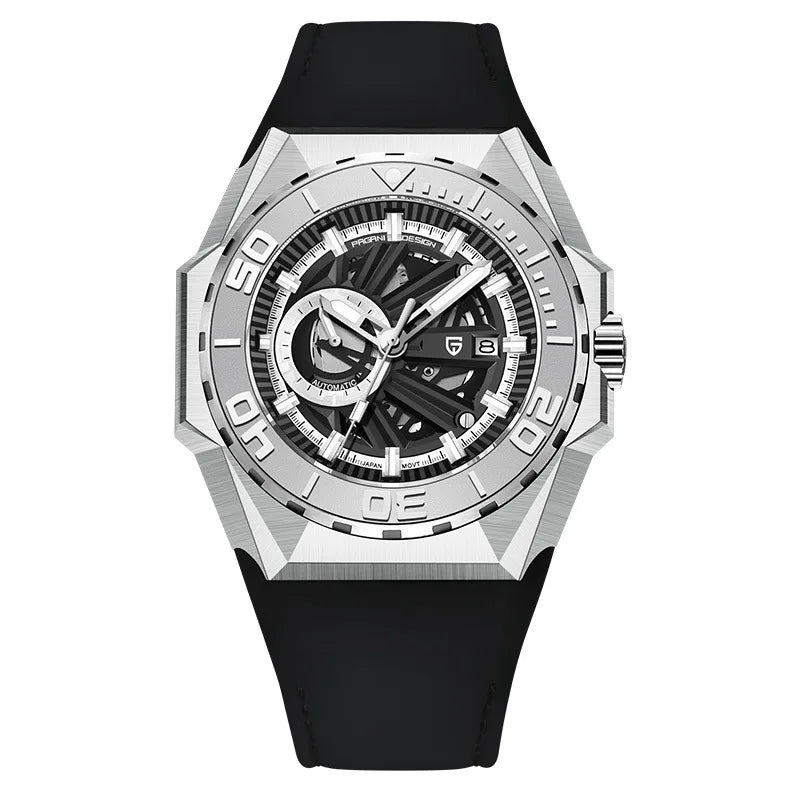 PAGANI DESIGN PD-YS007 Hollow Mechanical Watch — 47.5mm, Sapphire, 10BAR