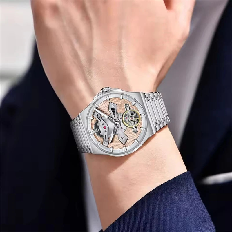 PAGANI DESIGN PD-YS028 Hollow Tourbillon Watch — 42mm, 10BAR