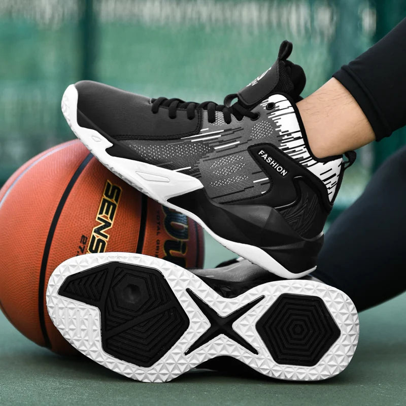 OEM ODM Brand Logo Custom Men Fashion Style High Big Size Sports Professional Sneakers Basketball Shoes