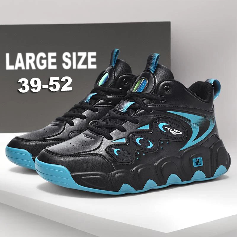 Big Size 39-52 Chunky Basketball Leather Sneakers