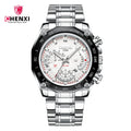 CHENXI 029 Japan Quartz Business Watch — 44mm Oval, Luminous, 3BAR