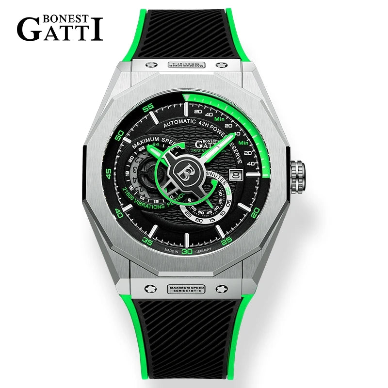 Bonest Gatti CITIZEN Automatic Watch — 42.5mm, 5BAR, Luminous, Backlight