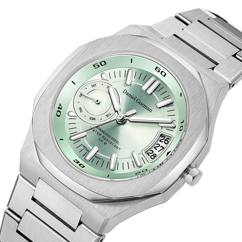 Daniel Gorman Japan Quartz Watch — 40mm, Day/Date, Week Display, 5BAR