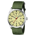 BIDEN 0321 NATO Nylon Quartz Watch — 42mm, 5BAR, Day/Date, Chronograph