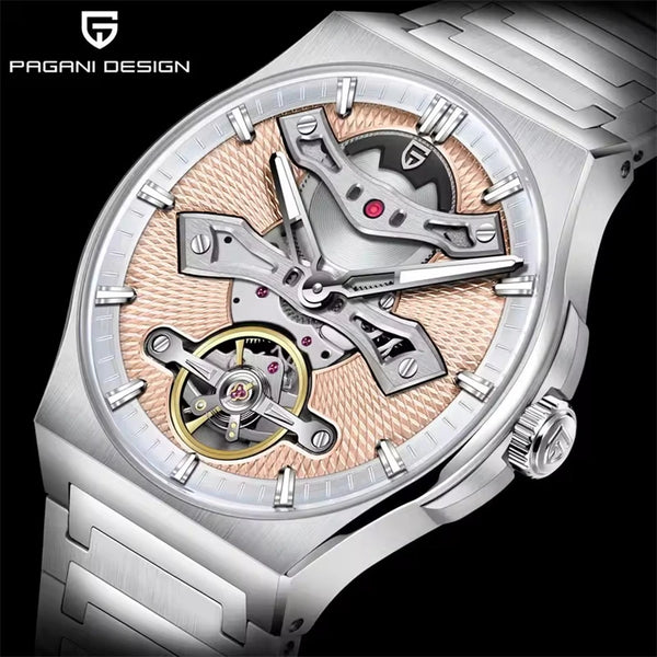 PAGANI DESIGN PD-YS028 Hollow Tourbillon Watch — 42mm, 10BAR