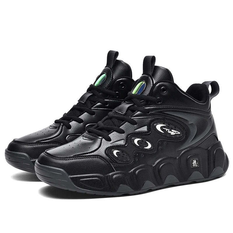 Big Size 39-52 Chunky Basketball Leather Sneakers