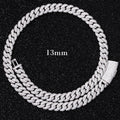 Wholesale VVS Moissanite Iced Chain for Mens 13mm-22mm Wide 925 Solid Silver 18k Gold Plated Diamond Rapper Cuban Link Necklace