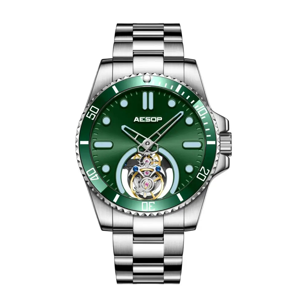 AESOP RTS Tourbillon Diver Watch — 42mm, Sapphire Crystal, 3BAR