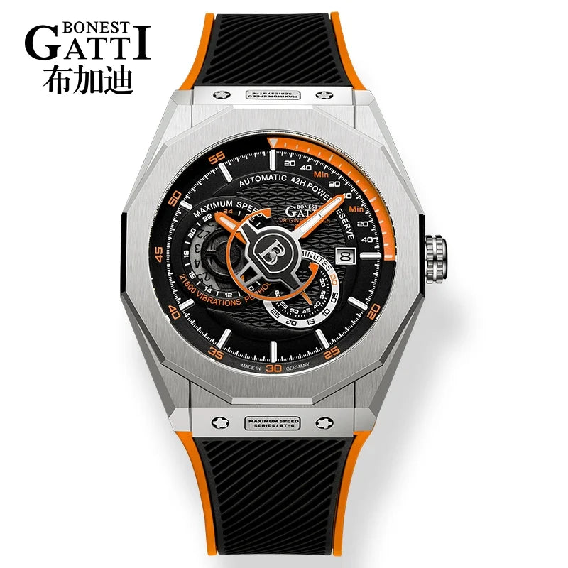 Bonest Gatti CITIZEN Automatic Watch — 42.5mm, 5BAR, Luminous, Backlight