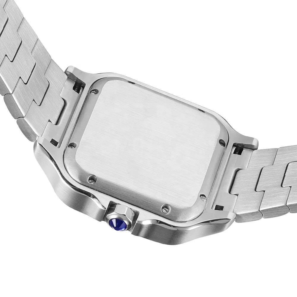 Iced Out VVS1 Moissanite 40mm Mechanical Watch — Stainless Steel