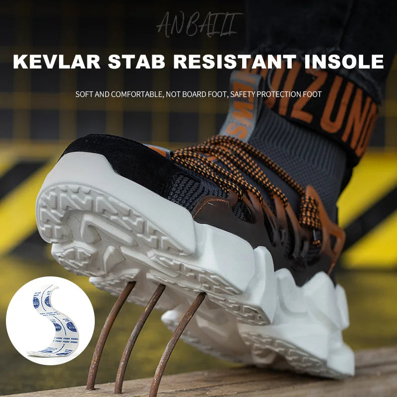 Fashion Work Safety Boots Lightweight Composite Toe