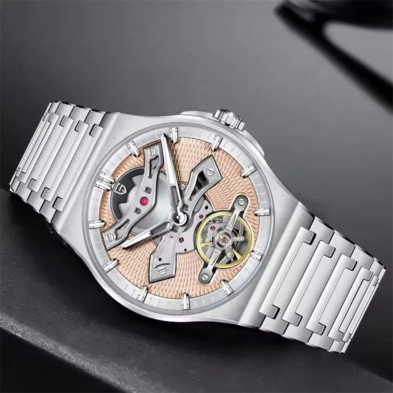PAGANI DESIGN PD-YS028 Hollow Tourbillon Watch — 42mm, 10BAR