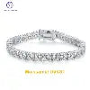 GRA Certification 925 Silver VVS Ice Cut Moissanite Tennis Chain Necklace Bracelet Hiphop Style Cuban Link Chain Necklace
