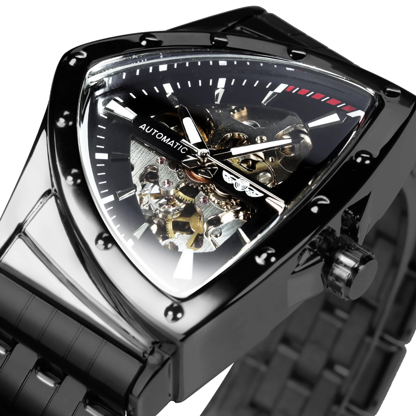 WINNER 526 Skeleton Tourbillon Automatic Watch — 42mm, CITIZEN Movement