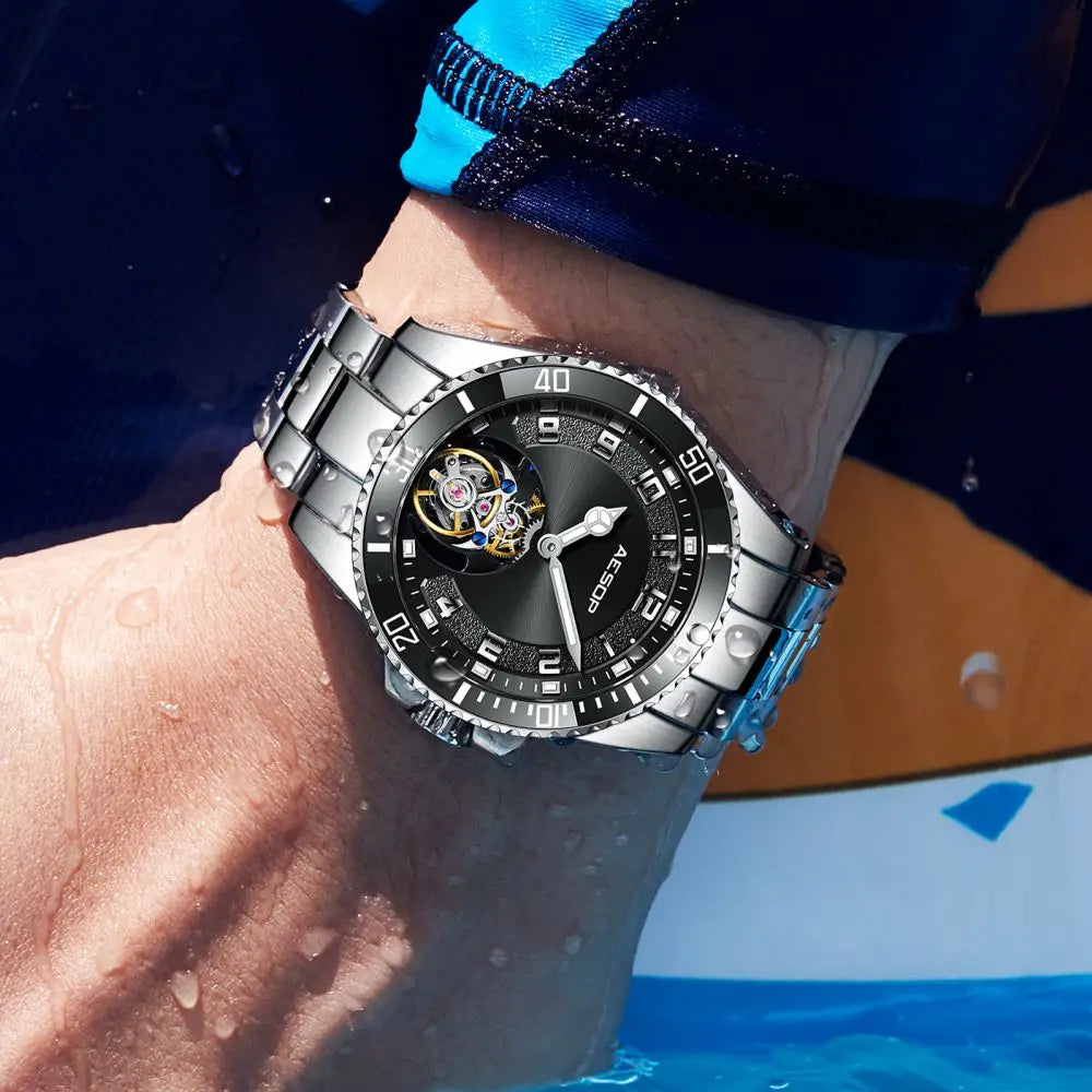 AESOP RTS Tourbillon Diver Watch — 42mm, Sapphire Crystal, 3BAR