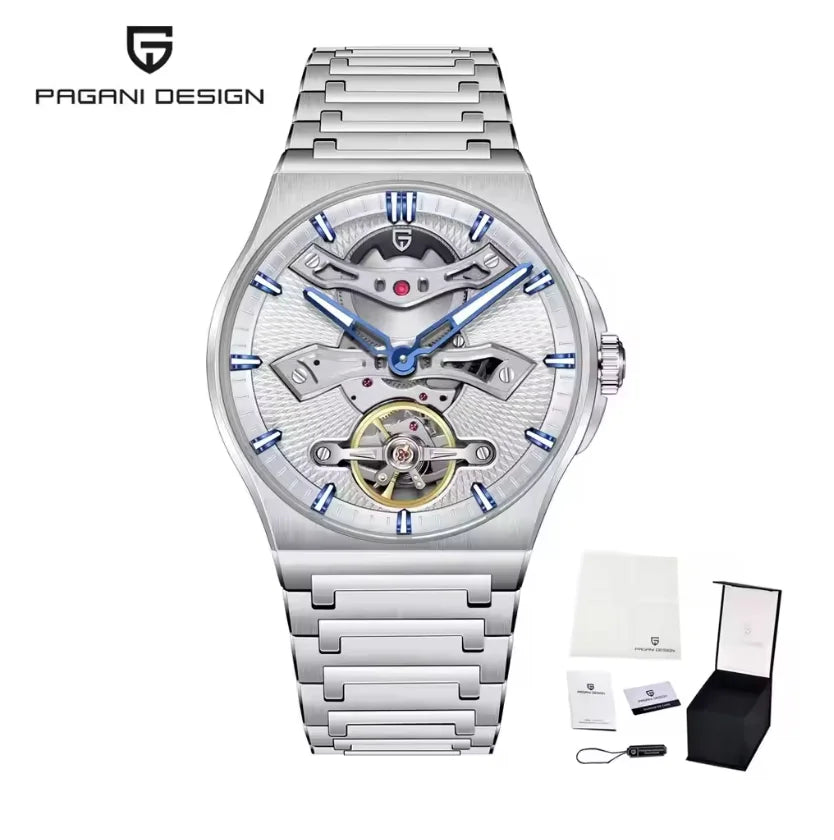 PAGANI DESIGN PD-YS028 Hollow Tourbillon Watch — 42mm, 10BAR