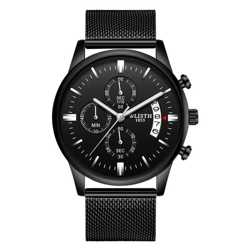 WLISTH Business Quartz Watch — 42mm, Three-Hand, Day/Date, Slim