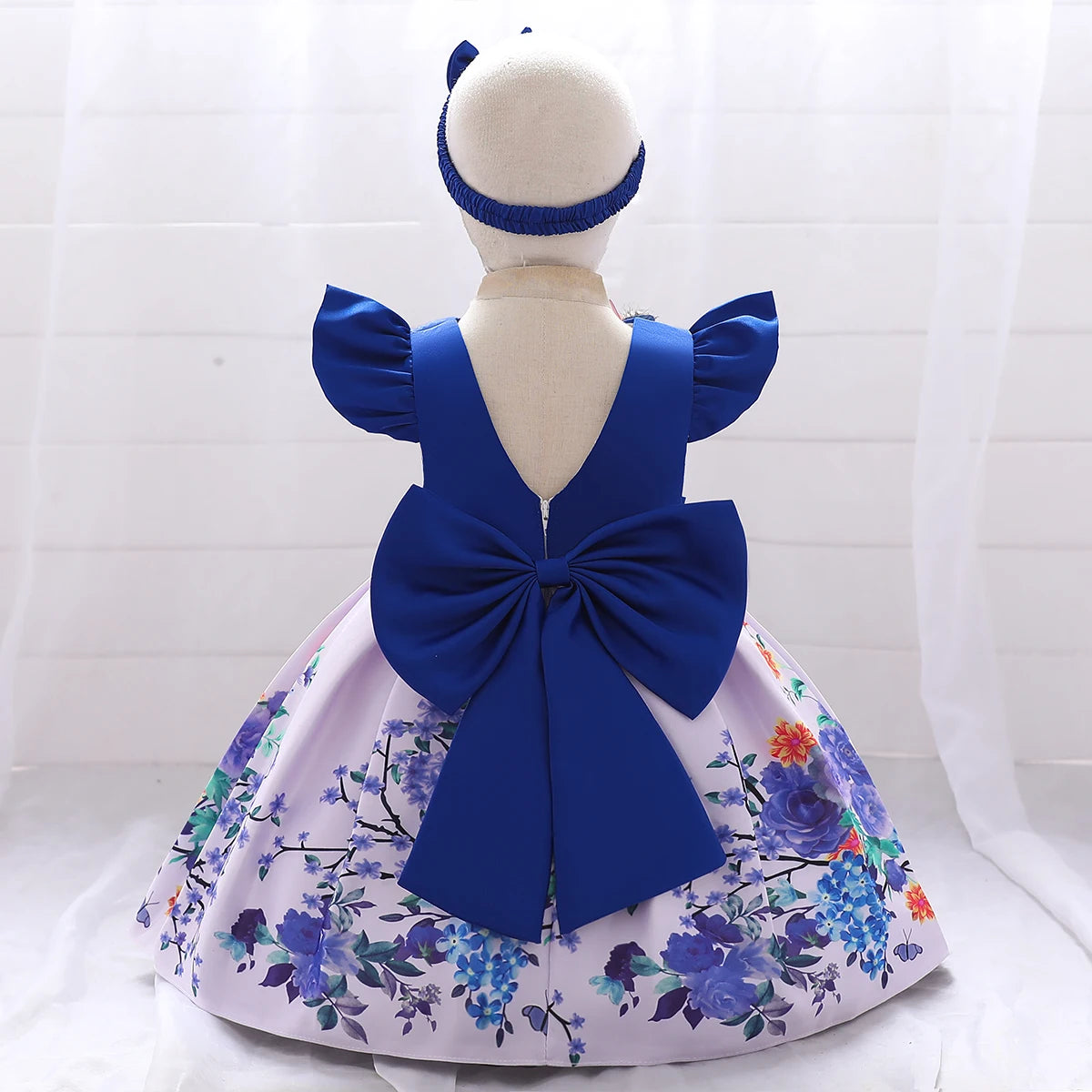 Kids Floral Summer Birthday Princess Dress