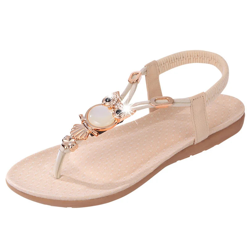 Fashion Sandals for Women Flat Summer Shoes Cartoon Owl Shoes Women's Sandals Sweet Brand Summer Footwear ZH2858