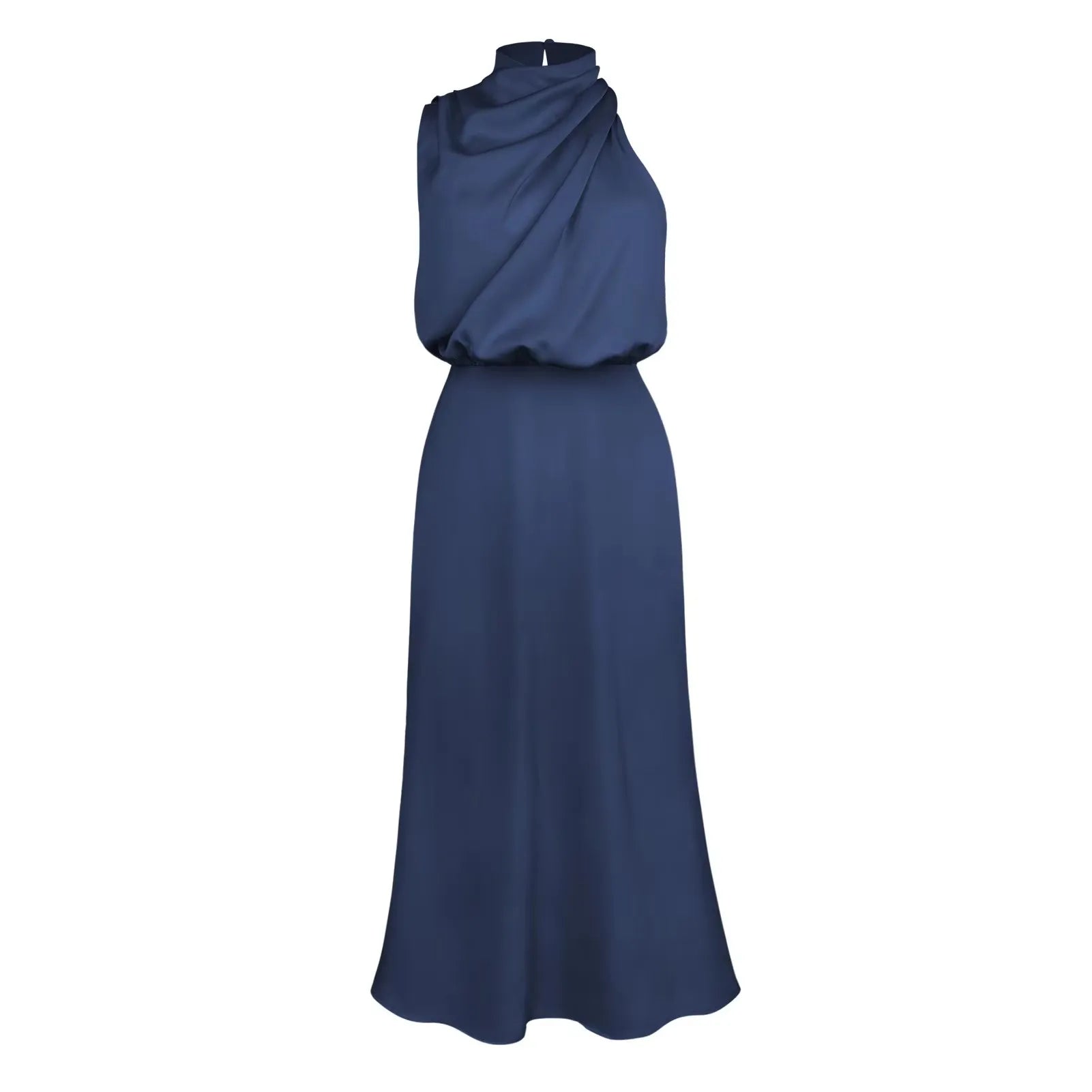 Evening Dress Party Clothes Ladies Women Fashion Elegant Celebrity Dresses Summer High-End Silk Satin Sleeveless Long Dress