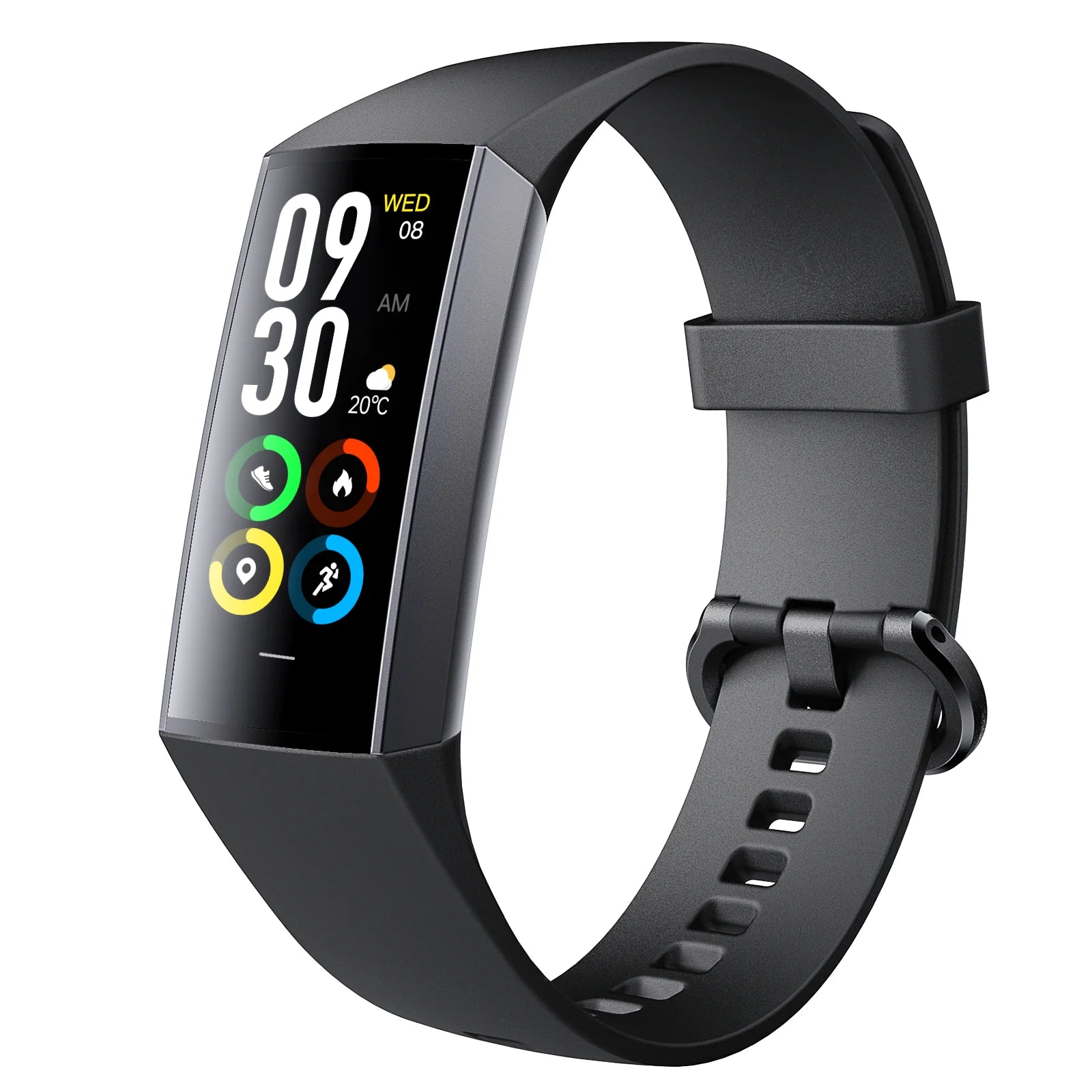 C80 Amoled High Resolution Body Temperature Heart Rate Monitor Sport Tracking Smart Bracelet Watches for Men and Women