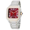 Premium Iced Out Moissanite Automatic Watch — 43mm, Sapphire, Day/Date