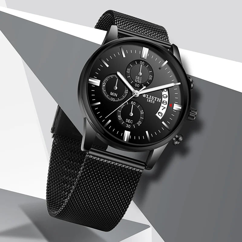 WLISTH Business Quartz Watch — 42mm, Three-Hand, Day/Date, Slim