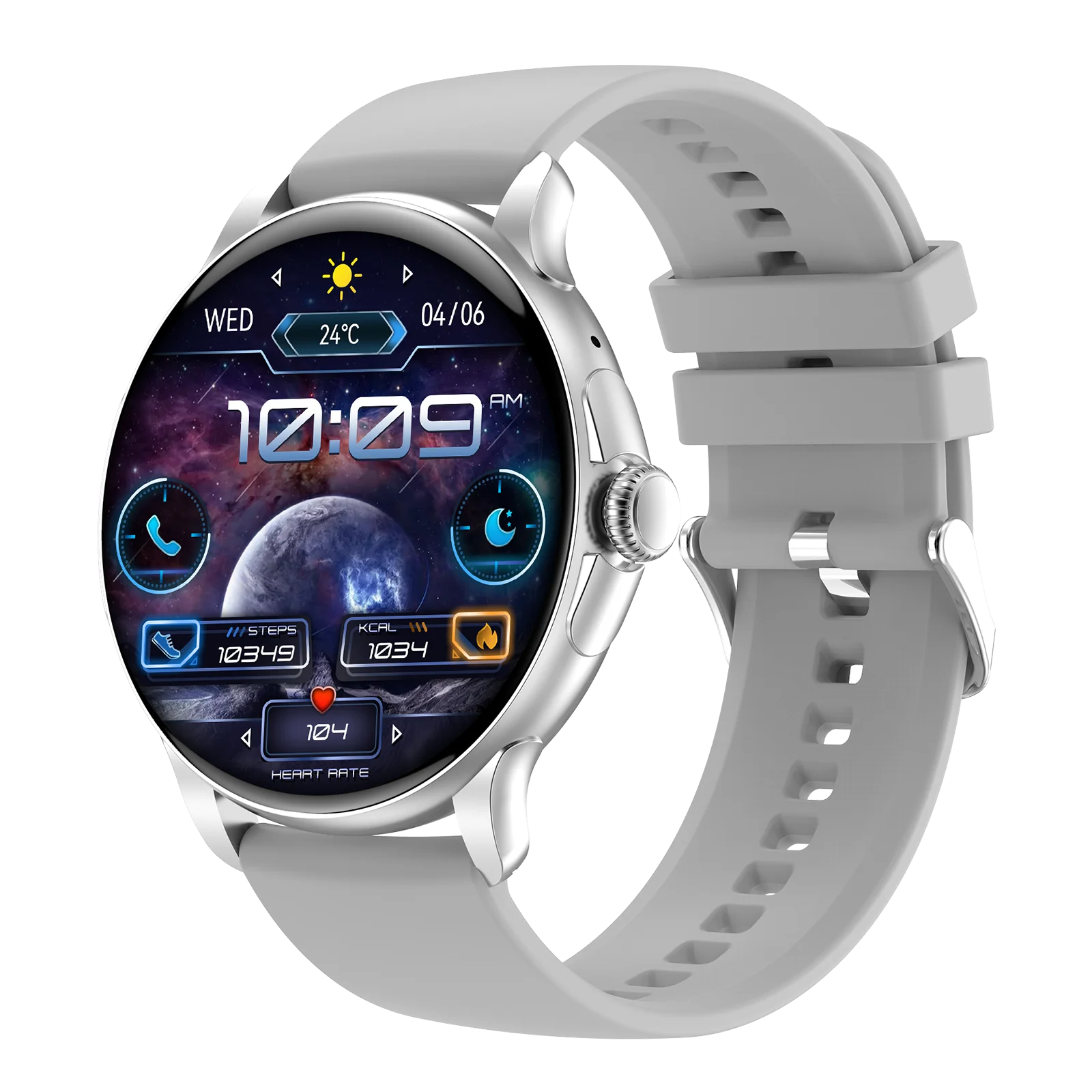 HK49 AMOLED Fitness Smart Watch — 1.43" Screen, Health & Activity Tracking