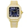 Premium Iced Out Moissanite Automatic Watch — 43mm, Sapphire, Day/Date
