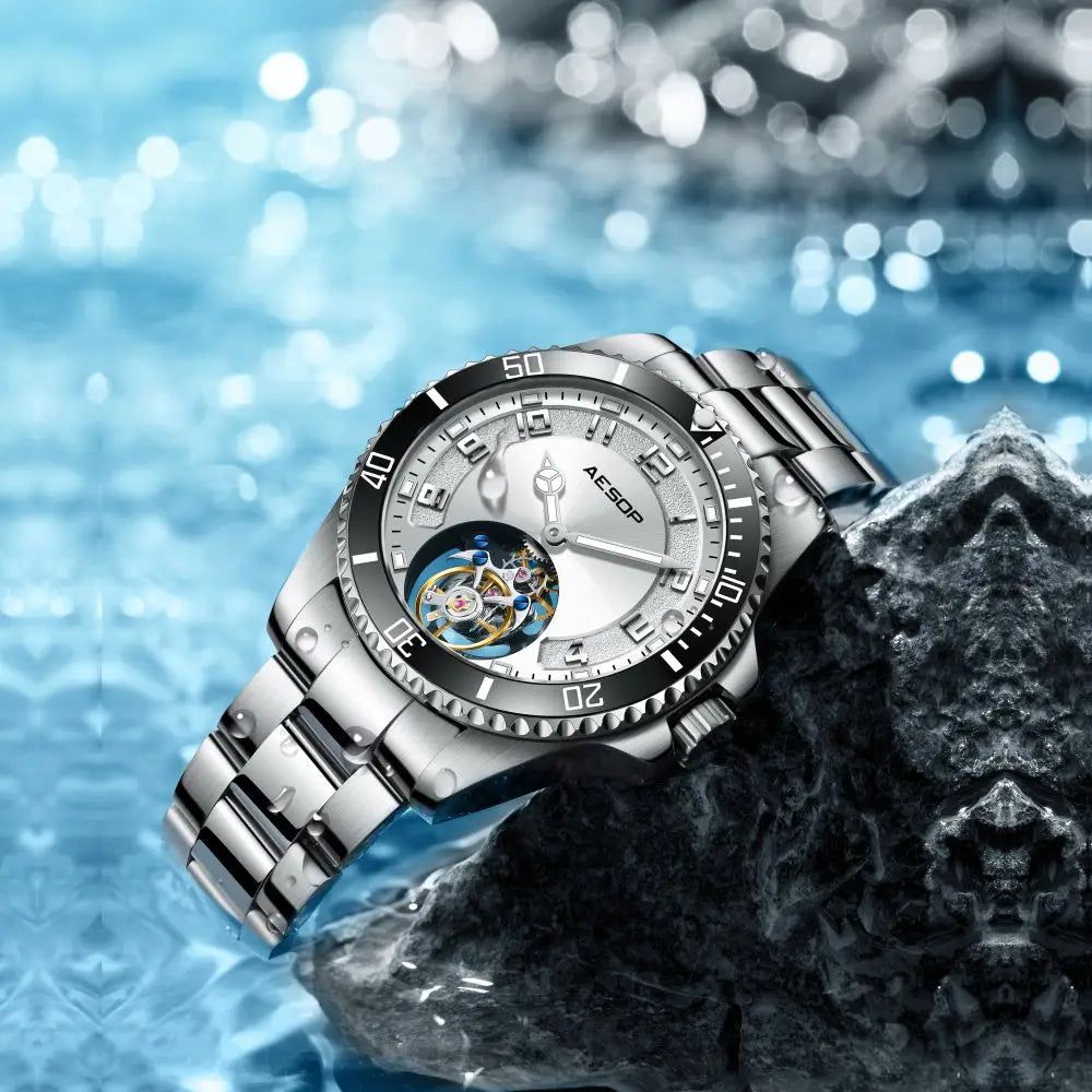 AESOP RTS Tourbillon Diver Watch — 42mm, Sapphire Crystal, 3BAR