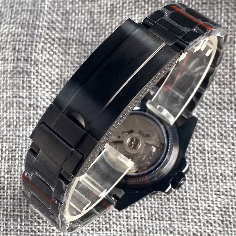 Tandorio NH35A Left Crown Diver Watch — Sapphire, 20BAR, 904L Bracelet