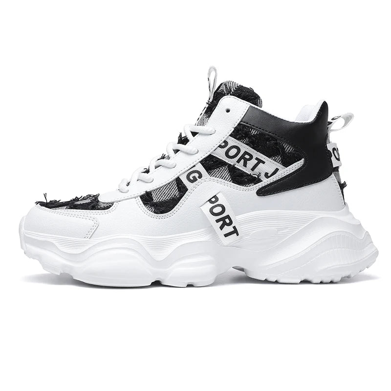Greatshoes Daddy Shoes High Heel Black Sneakers Shoes Sports,Custom Men Trainers Casual Walking Shoes