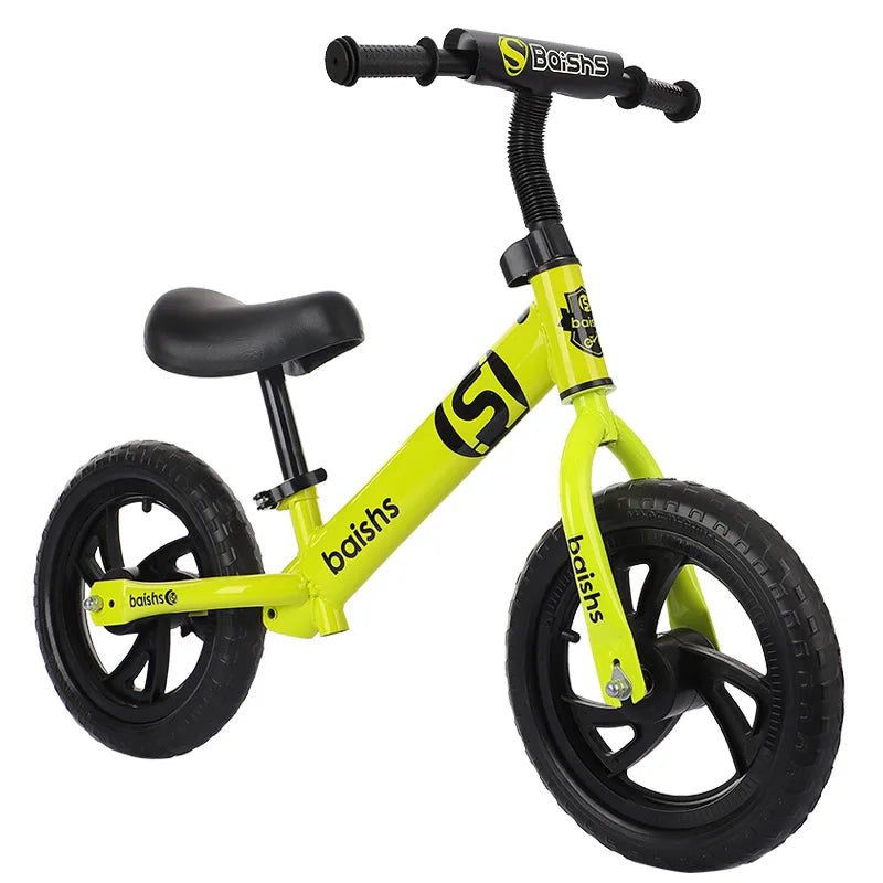 LazyChild Balance Bike for Kids Metal Frame Non-pedal Bicycle 2-6 Years Old Scooter For Children 12 Inch Sliding Balance Scooth