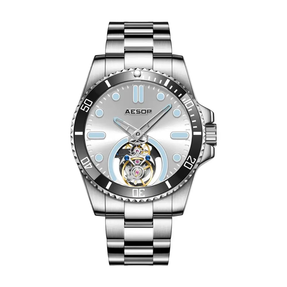 AESOP RTS Tourbillon Diver Watch — 42mm, Sapphire Crystal, 3BAR