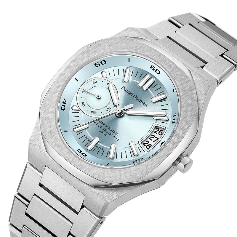 Daniel Gorman Japan Quartz Watch — 40mm, Day/Date, Week Display, 5BAR