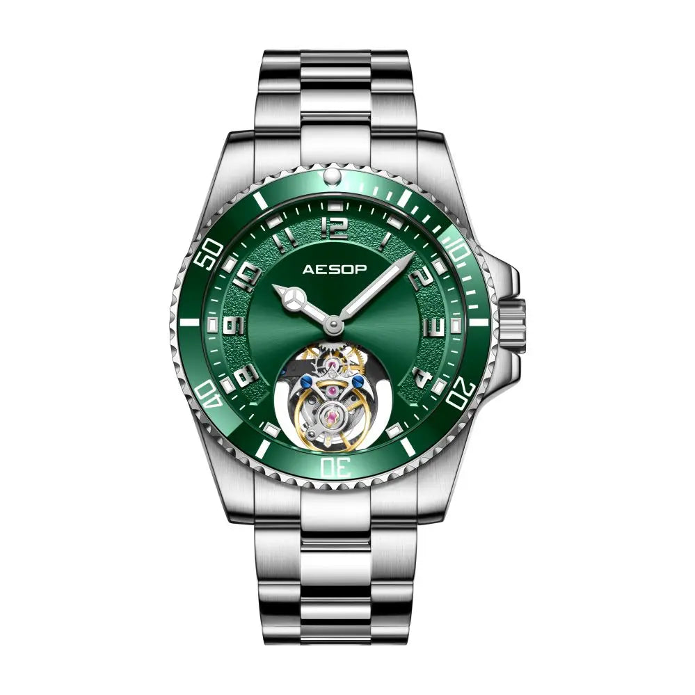AESOP RTS Tourbillon Diver Watch — 42mm, Sapphire Crystal, 3BAR
